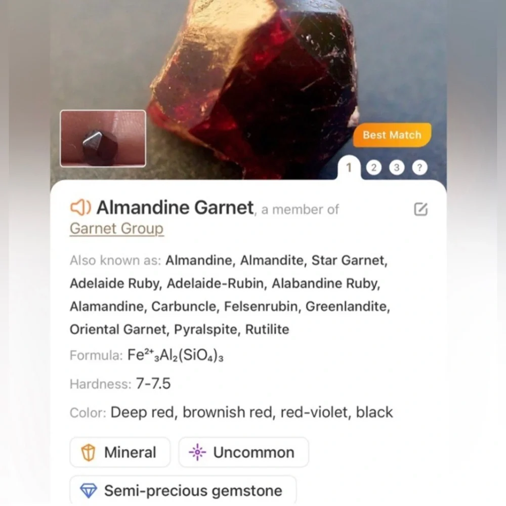 Handcrafted genuine almandine garnet and hematite dangle earrings